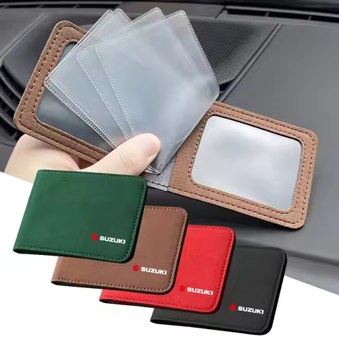 Car Styling Logo ID Card Driver License Package Wallet Car Accessories For SX4 Swift Jimny ALTO Samu