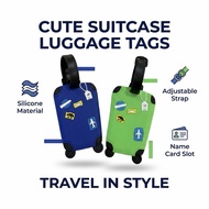 Baggage Tag Cute Mini Suitcase | Silicone Tag + Strap