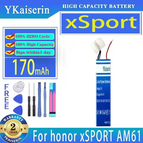 For Huawei Honor Xsport AM61 Bluetooth Earphone AHB74370po Earphone Battery Long Lasting 170mAh