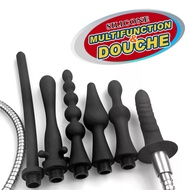 1Pcs, Bidet Cleaner Rectal Enemator Enema Syringe Stream Douche Enema Silicone butt flush, plug-in s