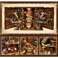 Book Nook Kit, DIY Miniature Dollhouse Booknook Kit GUARANTEED