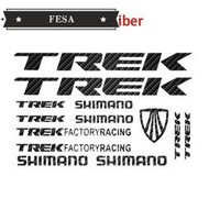 Fesa 透明 Trek MTB 自行車乙烯基貼紙反光彩色 Trek 公路自行車貼紙自行車車架貼花裝飾