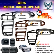 Proton WIRA Satria METER PANEL + RADIO PANEL BLACK (CARBON) (WOOD) Dashboard Meter Cluster Meter Pan