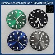 28.5mm Luminous Watch Dial Face for SEIKO Mod Refit NH35 NH36 4R36 Movement Radical Sunburst Pattern