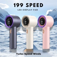 199-Speed Super-Strong Portable Handheld Fan - 13000RPM High-Speed Personal Fan with 3000mAh Recharg