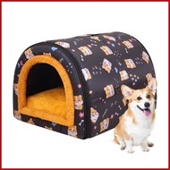 Waterproof Dog House Outdoor Thermal Washable Pet Kennel Pet Furniture With Removable Fluffy Mat For Medium And pomermy