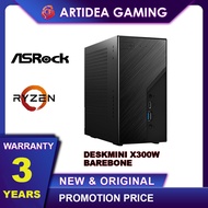 ASROCK DESKMINI X300W BAREBONE (INC CHASIS, MOBO, POWER, COOLER) | ASRK-DESKMINI-X300-W