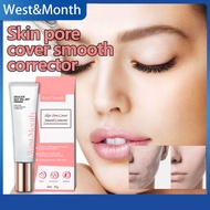 West Month Skin Pore Cover Smooth Corrector Delicate Silk Veil Art Primer Brighten Skin Tone Oil Con