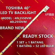 1pcs LED Backlight Strip For TH-40A400K TH-40A408K TH-40A409K PHILIPS 40PFL5449/T3 40L2550VM 40L5550