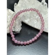 Crysta purple rose quarz RQ 5mm Bracelet with certificate