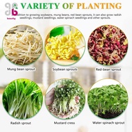 [Baosity] Bean Sprouts Machine Bean Sprouts Growing Kit 3 Layer Large Capacity Home Use with 3 Seaso