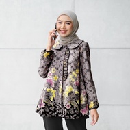 Ninda Blouse Batik Wanita Modern Batik Kerja Kantor Wanita