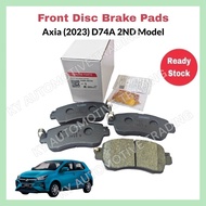 (Ready Stock) Front Disc Brake Pads Perodua Axia New Model D74A (2023->) ( 04465-BZ154 )