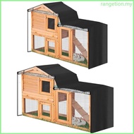 RAN Pet Crate Cover Rabbit Hutch Covers for Bird with Transparent Visible Curtain