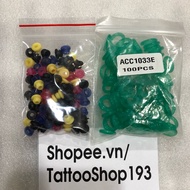 50 silicone needle holders + 50 tongue elastic rings