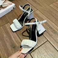 G 001 Women's fashion 7-inch high elastic strap triangle high heels