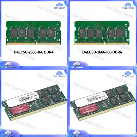 DDR4 RAM 16GB ECC Unbuffered SODIMM for Laptop Memory Module DDR4 D4ECSO-2666-16G RAM Upgrade Compat