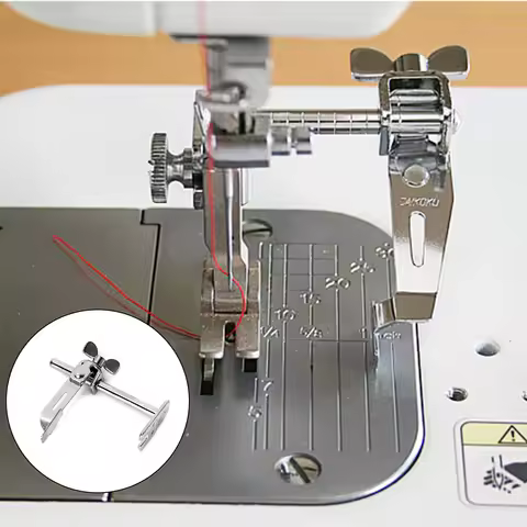 Ruimou 4pcs Sewing Machine Adjustable Sewing Guide Compatible with Brother/Industrial Single Needle 