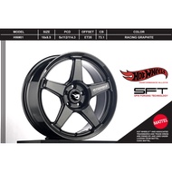 HOTWHEELS Sport Rim HW-01 | 18 inch 8.5JJ 5x112/114.3 ET 35 | RACING GRAPHITE | CIVIC , ALPHARD , VE