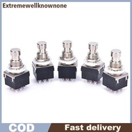 EONE 5 pcs 3PDT 9-Pin Guitar Effects Stomp Switch Pedal Box Foot Metal True Bypass HOT