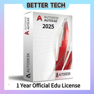 [BETTERTECH]AutoCAD 2025 [ตัวเต็ม] โปรแกรมเขียนแบบ 2D 3D 1 year official edu licence