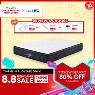 NeckPro Mammoth Pocket Spring Mattress | 10 Inches (25cm) | Extreme Cool 6X Fabric | Vacuum-Compress
