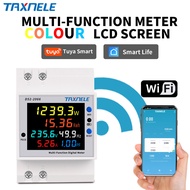 TUYA WiFi Remote Monitor 220V 100A Voltage Current Power Factor KWH Energy Frequency D52-2066 Meter