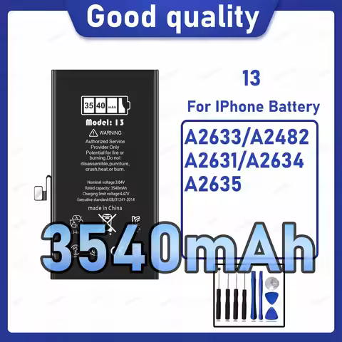 3540mAh Diagnostic Battery show genuine part no pop up message for iPhone 13 battery