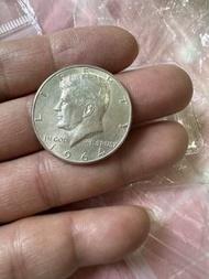 1964年美國甘迺迪半美元硬幣 銀幣 極新極美品 銀幣