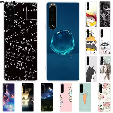 For Sony Xperia 1 5 10 II III IV Cases Painted Soft TPU Silicone Clear Back Case For Sony Xperia 1 I