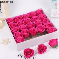 SHOOHOO 25Pcs Soap Rose Flower, Wreath Making Five Layer Rose Foam Rose, Creative Realistic Floral H