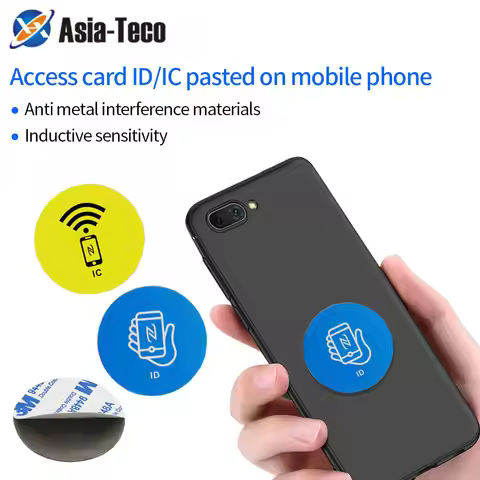 10pcs 125Khz TK4100 / 13.56Mhz M1 1K S50 Access Control Card Stickers Smart Anti-magnetic Sticker RF