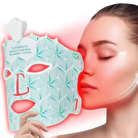 7 Colors Led Light Therapy Facial Mask, Face Light Therapy Mask for Face, Anti-Aging Reduce Wrinkles