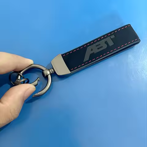 New Suede Leather Car Keychain ABT Logo Keyring For Audi A1 A2 A3 A4 A5 A6 A7 A8 Q2 Q3 Q5 Q7 Q8 TT B