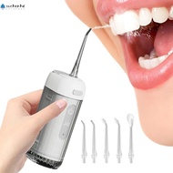 SUCHENHD Water Jet Floss, 200ml 5 Jet Tip  Water Flosser,  3 Modes USB Rechargeable Gum Care Electri