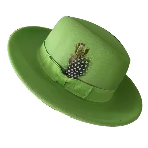 Heel elastic woven hat Men's fedora hat Neutral hat Red bottom fedora hat Men's party hat Winter ela