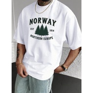 Norwegian Evergreen Men Round Neck Short Sleeve T-Shirt