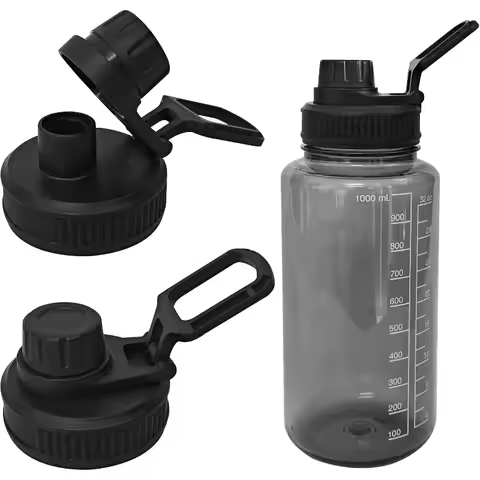 2pcs Replaceable Lid for Nalgene Sustain Tritan Water Bottle, Wide Mouth Loop Top Lid with Nalgene 3