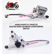 HONDA WAVE110 / WAVE125 - MASTER PUMP with BRAKE LEVER &amp; BRAKE SWITCH SET W110 W125