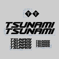 Stiker Sepeda Fixie Tsunami Cutting sticker Sepeda Tsunami