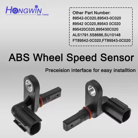 Front Rear ABS R/L Wheel Speed Sensor 89542-0C020 89543-0C020 For 2007-17 Toyota Sequoia Tundra 4.0L