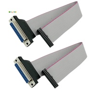 Wire Flat Ribbon Cable DB25 Female to FC-26 Female Connector for LCD Monitors, Connecting Circuit Bo