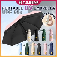 PF50+ UV Block Portable Umbrella Foldable Sun Protection Lightweight Umbrella Small Pocket Umbrellas
