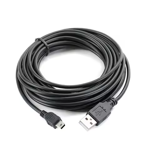 5M Mini USB Cable USB 2.0 Type A to Mini B Cable Male Charging Cord for GoPro Hero 3+, Hero HD, PS3 