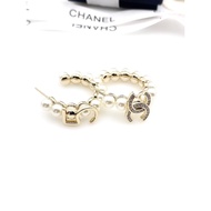 Fashion Unique Original All-Match Simple Earrings Brass Material Pearl Earrings QRE1 9e5