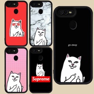 Black Casing for OPPO F5 A3S A12E F9 A12 F7 A1K A5S A5 A7 A12s Pro R113 Middle Finger Cat