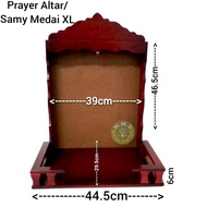 PRAYER ALTAR/SAMY MEDAI / Mandir - XL (With Brown Background)