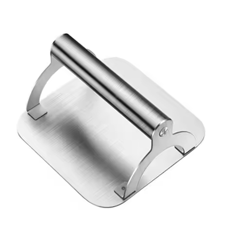 New Kitchen Stainless Steel Steak Weight/Bacon Press With Handle, Heavy-Weight Grill Press Commercia