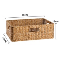 Kens Rattan Woven Coffee Table Storage Basket Living Room TV Cabinet Drawer Organizer Tray Desktop S