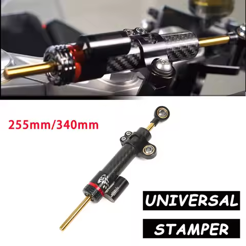 340mm/255mm Universal Motorcycle Adjustable Steering Damper Stabilizer For Yamaha MT10 MT-07 MT09 ZX